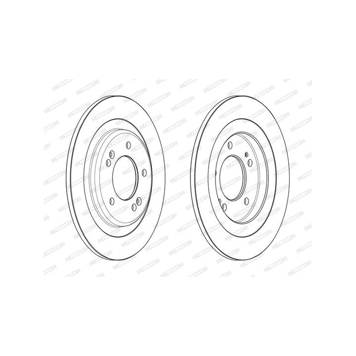 Stabdžių diskas FERODO DDF2482C