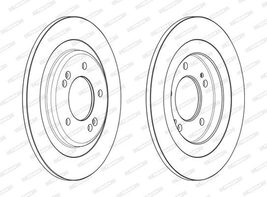 Stabdžių diskas FERODO DDF2482C