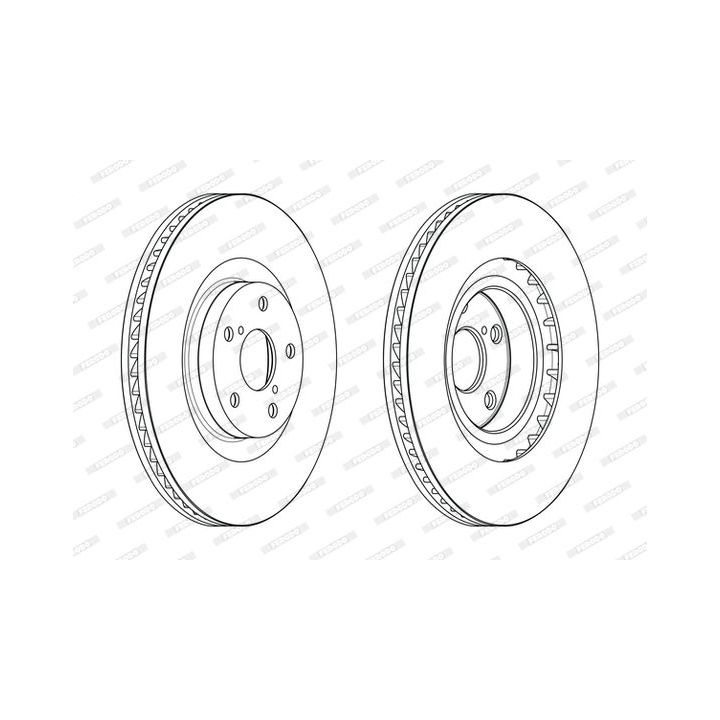 Stabdžių diskas FERODO DDF2496LC-1