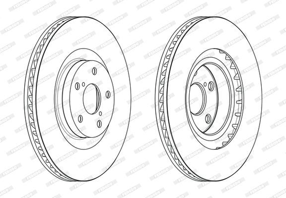 Stabdžių diskas FERODO DDF2496RC-1