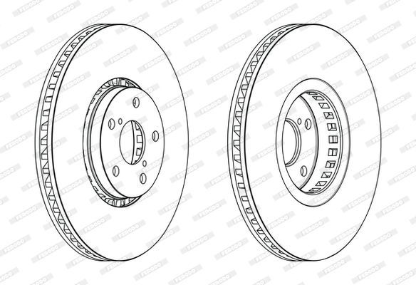 Stabdžių diskas FERODO DDF2497LC-1