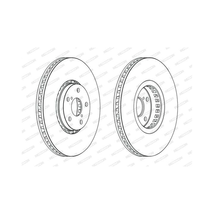 Stabdžių diskas FERODO DDF2497RC-1