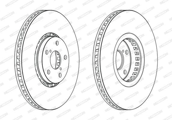 Stabdžių diskas FERODO DDF2497RC-1