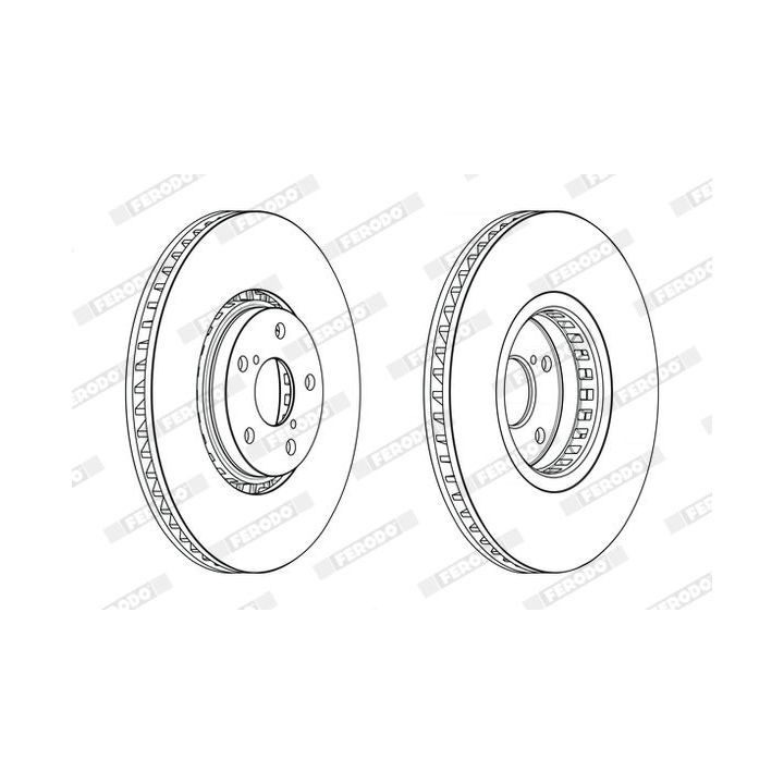 Stabdžių diskas FERODO DDF2498LC-1