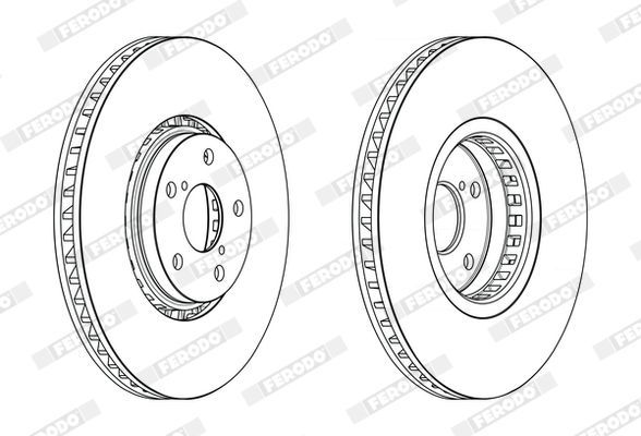 Stabdžių diskas FERODO DDF2498LC-1