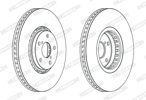 Stabdžių diskas FERODO DDF2498RC-1