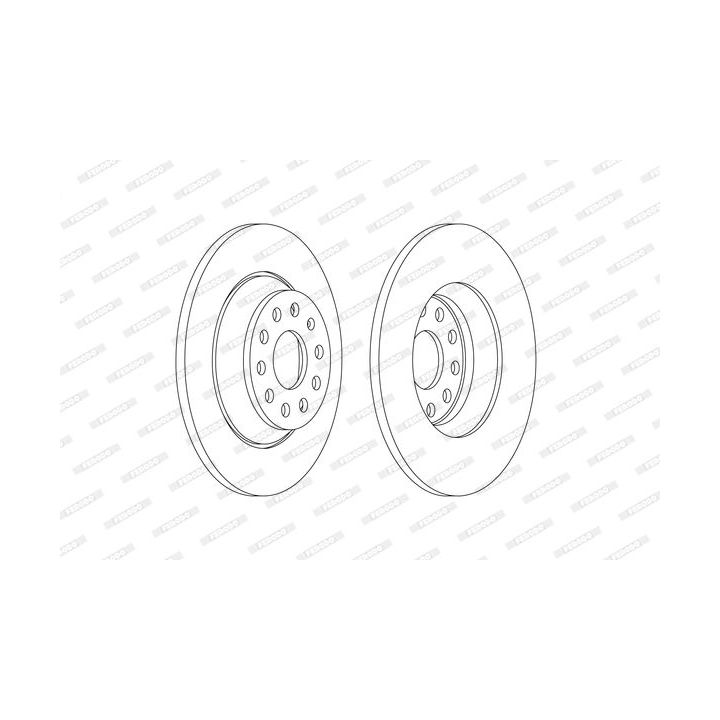 Stabdžių diskas FERODO DDF2506C