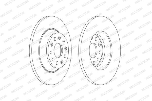 Stabdžių diskas FERODO DDF2506C