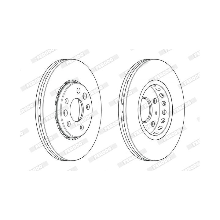 Stabdžių diskas FERODO DDF2507C