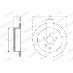 Stabdžių diskas FERODO DDF2519C