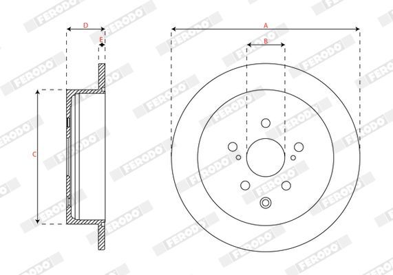 Stabdžių diskas FERODO DDF2519C
