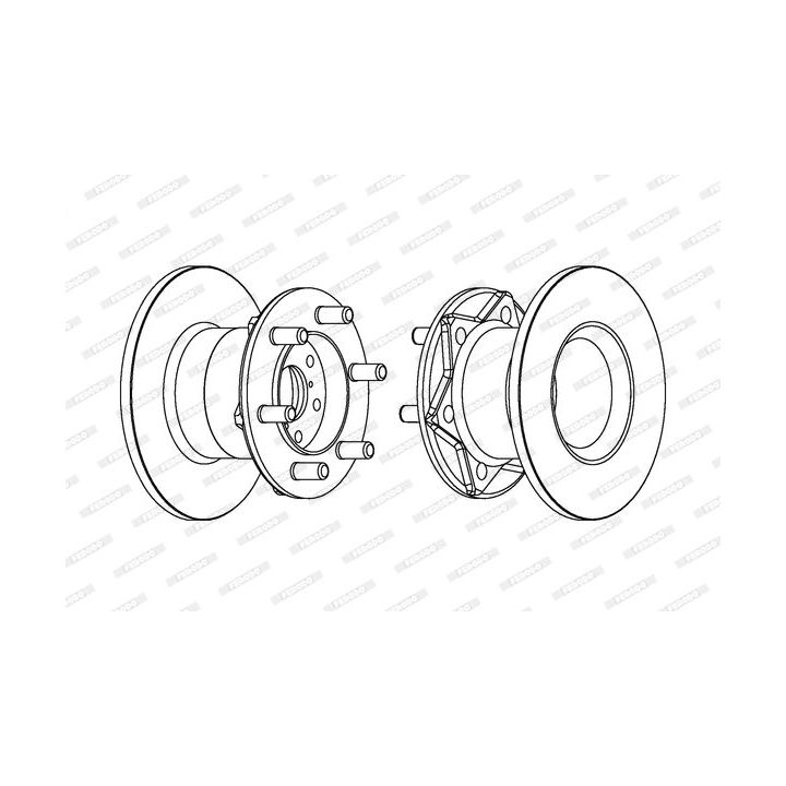 Stabdžių diskas FERODO DDF254