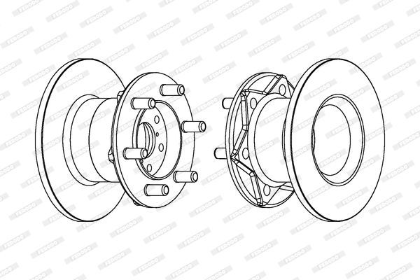 Stabdžių diskas FERODO DDF254