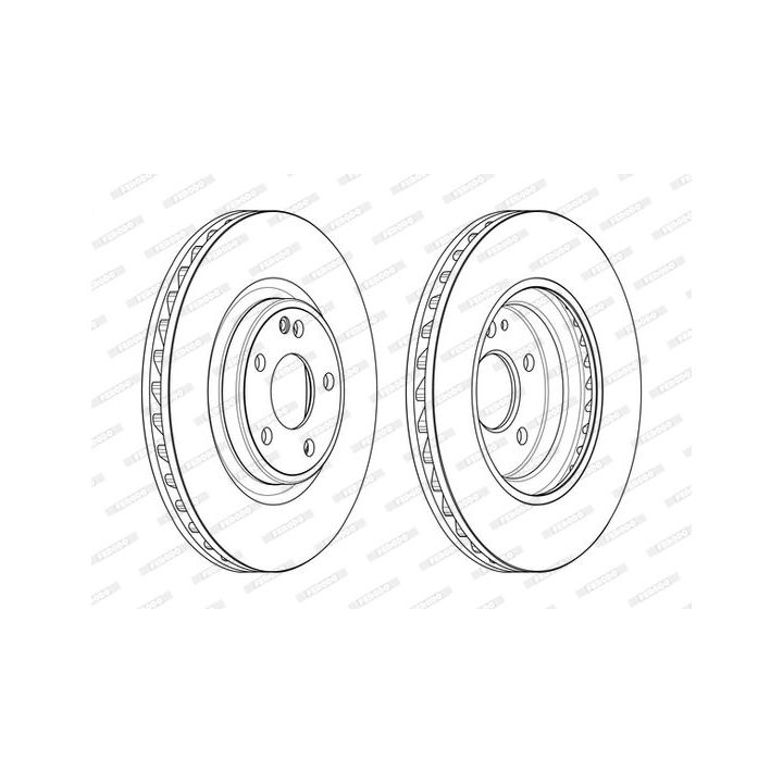 Stabdžių diskas FERODO DDF2545C