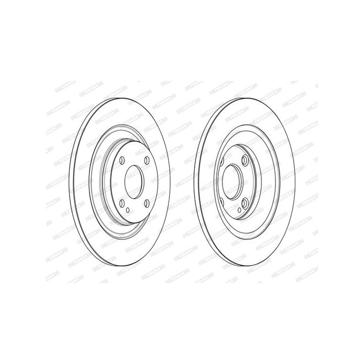 Stabdžių diskas FERODO DDF2593C