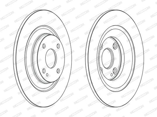 Stabdžių diskas FERODO DDF2593C
