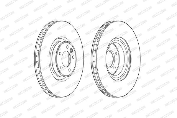 Stabdžių diskas FERODO DDF2601C-1