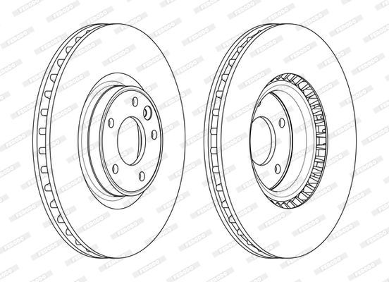 Stabdžių diskas FERODO DDF2601C-1
