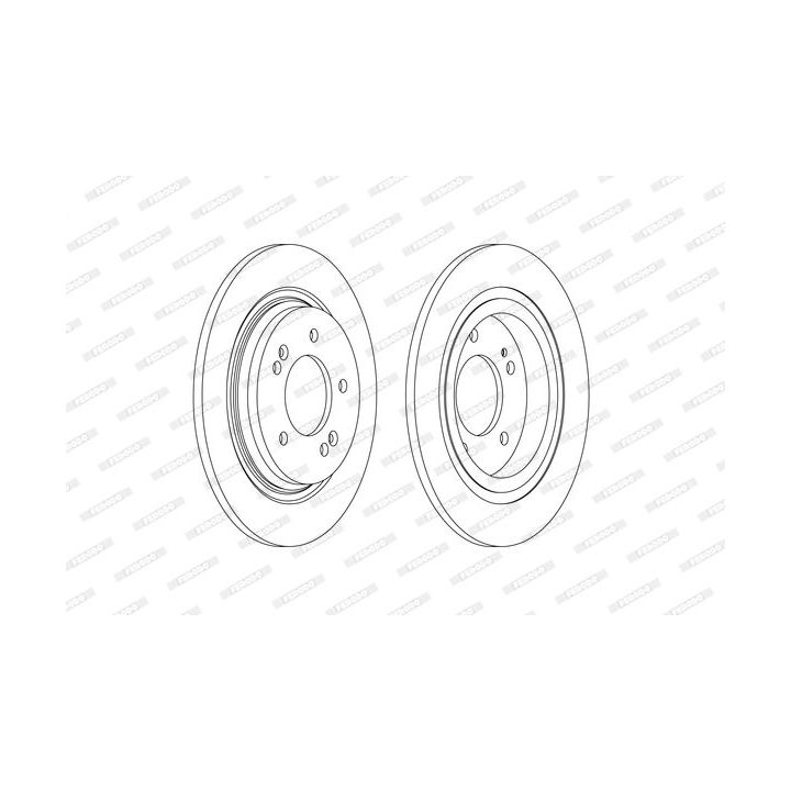 Stabdžių diskas FERODO DDF2604C