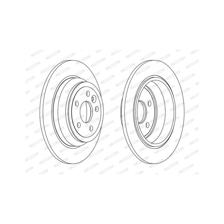 Stabdžių diskas FERODO DDF2607C