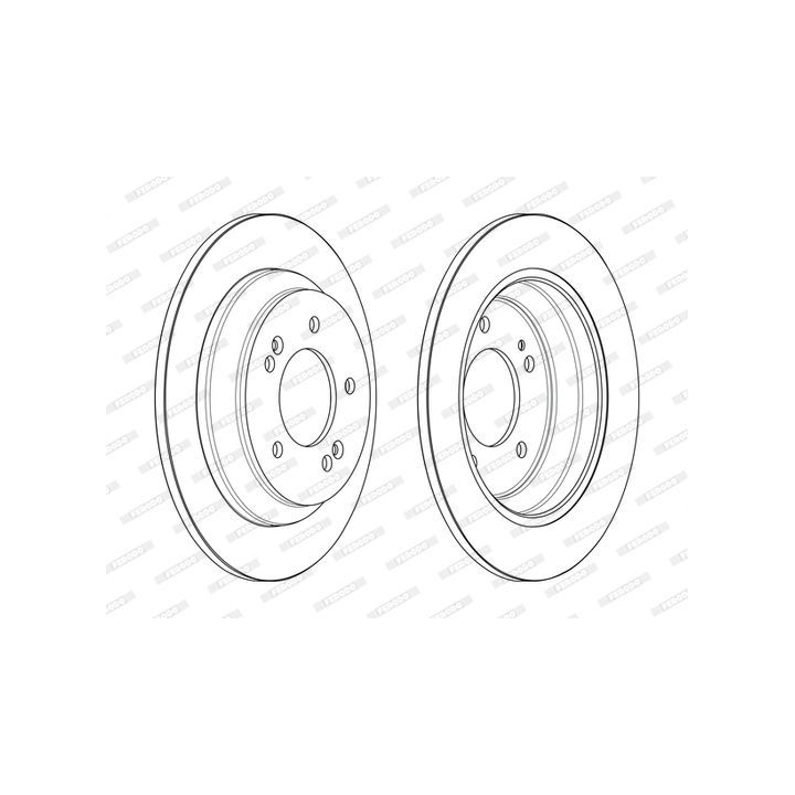 Stabdžių diskas FERODO DDF2608C
