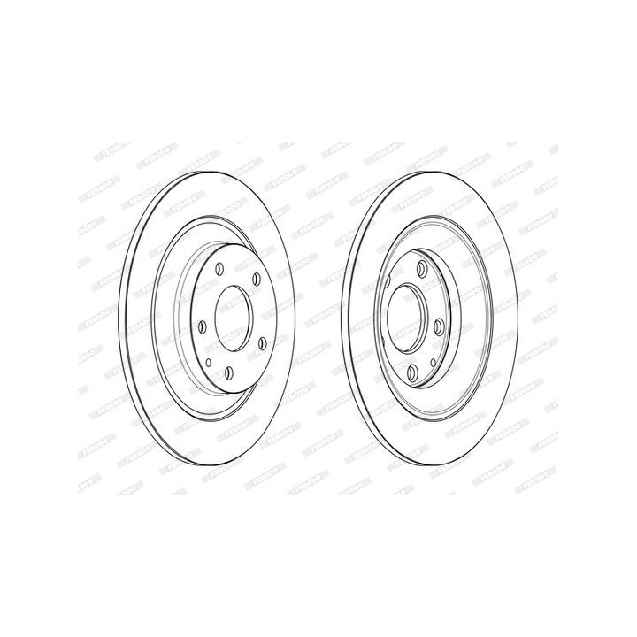 Stabdžių diskas FERODO DDF2609C