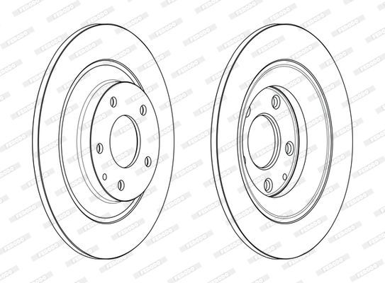 Stabdžių diskas FERODO DDF2609C