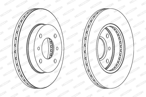 Stabdžių diskas FERODO DDF260C