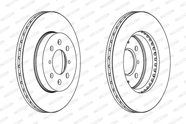 Stabdžių diskas FERODO DDF261