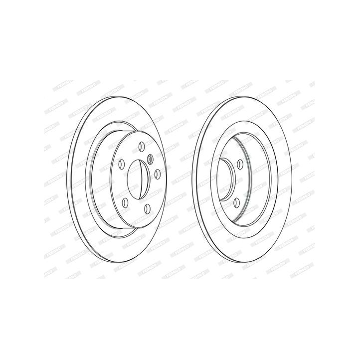 Stabdžių diskas FERODO DDF2612C