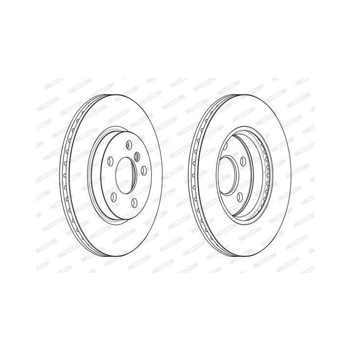 Stabdžių diskas FERODO DDF2613C