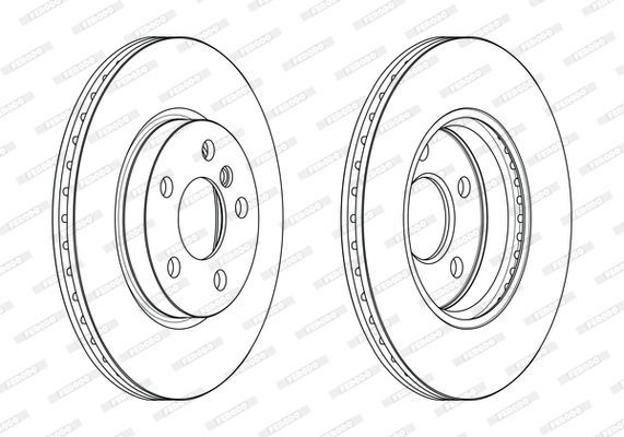 Stabdžių diskas FERODO DDF2613C