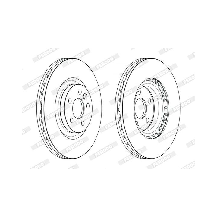 Stabdžių diskas FERODO DDF2632C-1