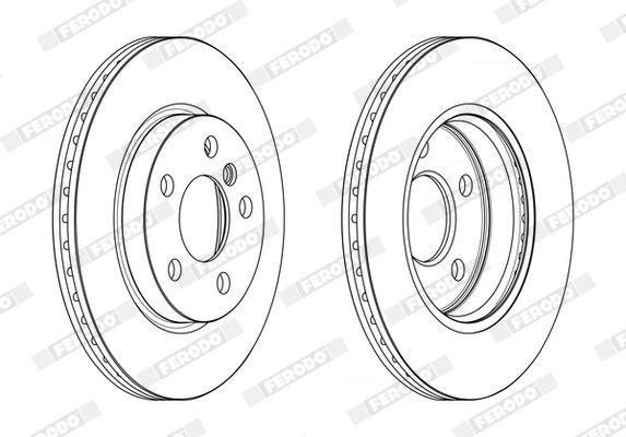 Stabdžių diskas FERODO DDF2651C