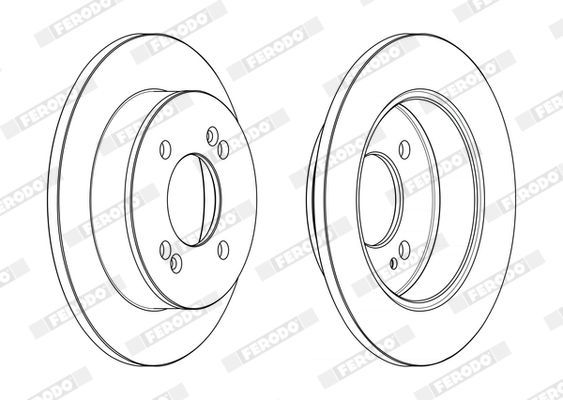 Stabdžių diskas FERODO DDF2655C