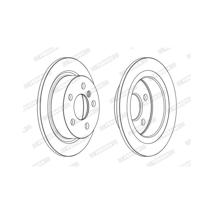 Stabdžių diskas FERODO DDF2656C