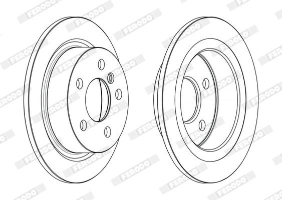 Stabdžių diskas FERODO DDF2656C