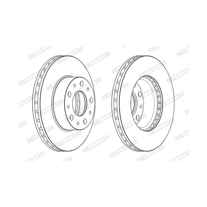 Stabdžių diskas FERODO DDF2659
