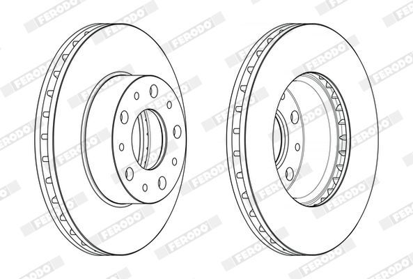 Stabdžių diskas FERODO DDF2659