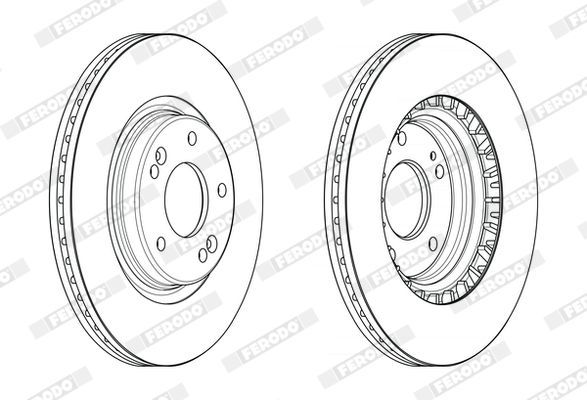 Stabdžių diskas FERODO DDF2680C