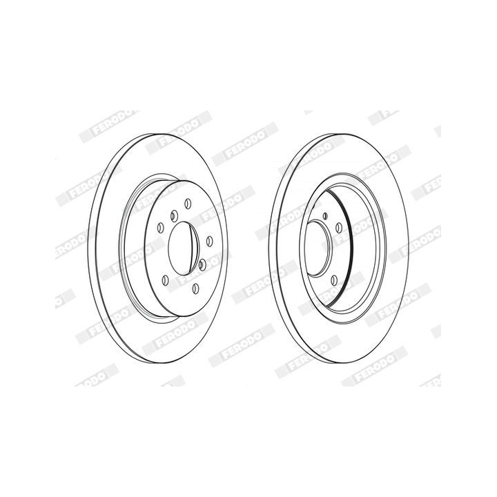 Stabdžių diskas FERODO DDF2683C