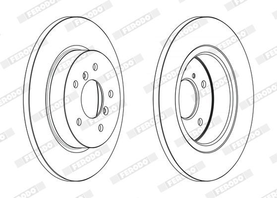Stabdžių diskas FERODO DDF2683C