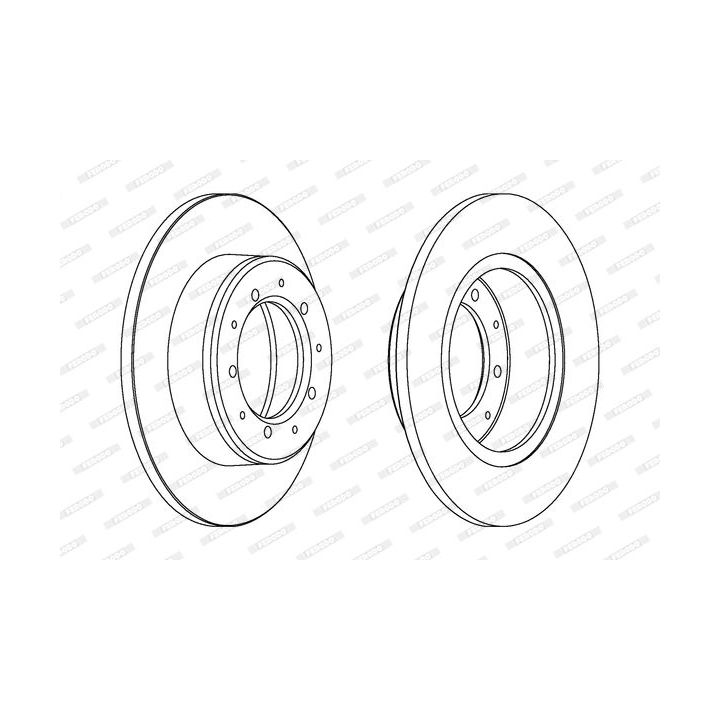 Stabdžių diskas FERODO DDF283C