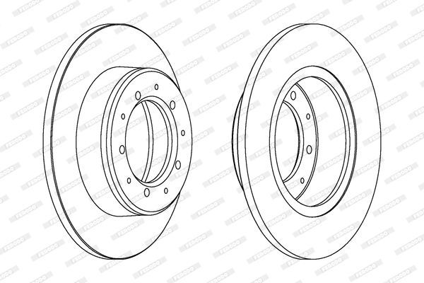 Stabdžių diskas FERODO DDF283C