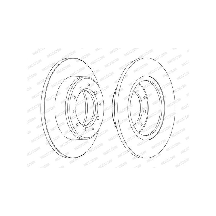 Stabdžių diskas FERODO DDF283C