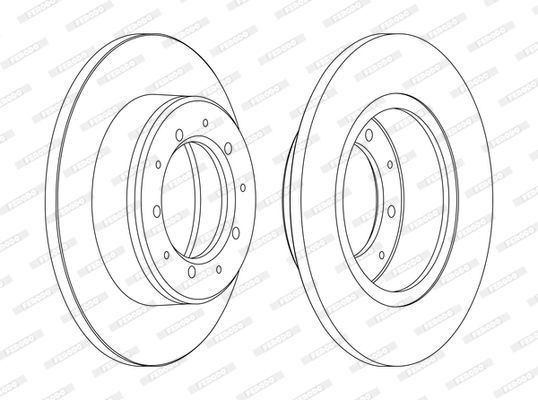 Stabdžių diskas FERODO DDF283C