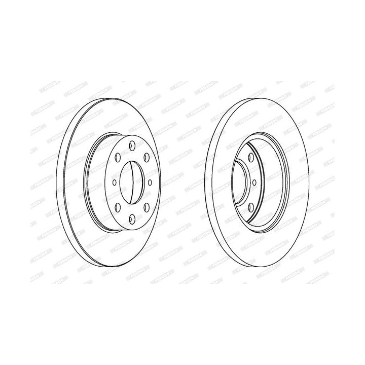 Stabdžių diskas FERODO DDF285