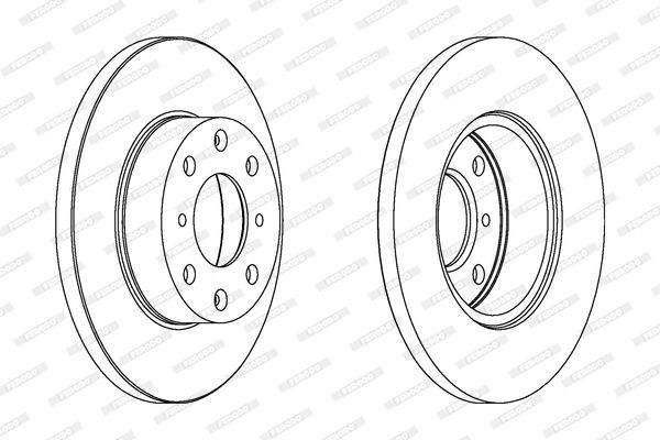 Stabdžių diskas FERODO DDF285