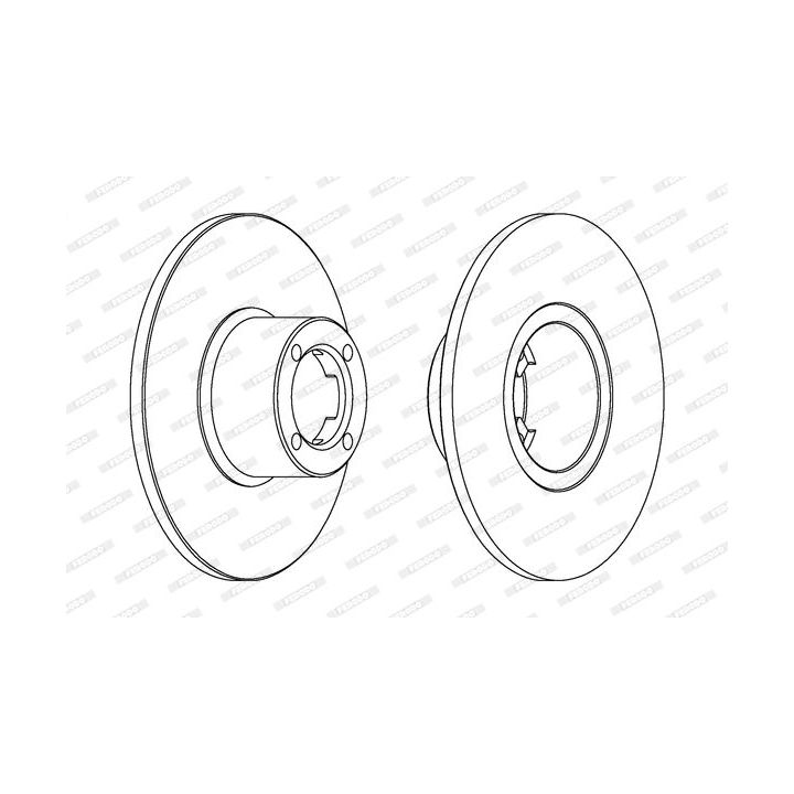 Stabdžių diskas FERODO DDF286
