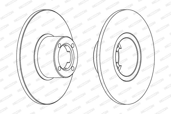 Stabdžių diskas FERODO DDF286